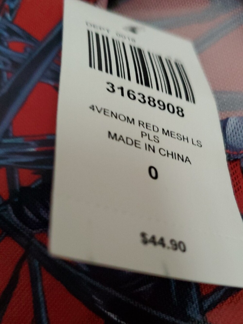 Marvel Her Universe Venom Mesh Cutout Long Sleeves Top - Picture 2 of 14